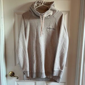 Calvin Klein Jeans Men's Light Heather Gray Funnel Neck Pullover